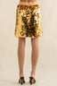 Gold Disco Mini Skirt