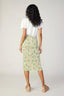 Green Print Midi Skirt