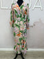 Floral Long Wrap Dresses