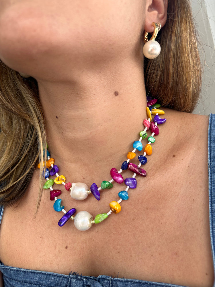 
            
                Load image into Gallery viewer, Colored Stones Necklace
            
        