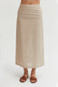 Linen Straight Long Skirt