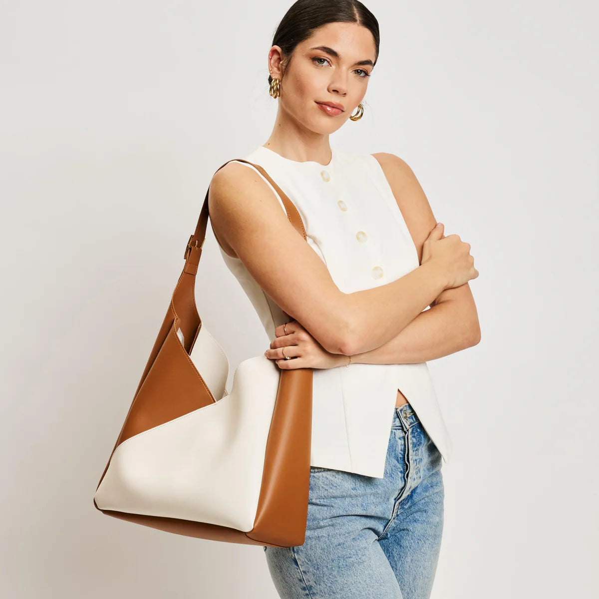 Double Tone Hand Bag