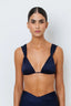 Navy Bikini Top