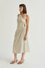 One Shoulder Linen Long Dress