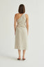 One Shoulder Linen Long Dress