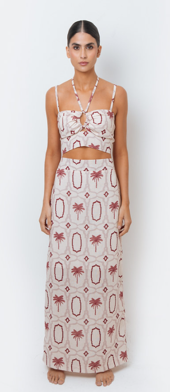 Red Palm Trees Top