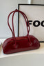 Red Long Strap Hand Bag