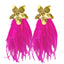 Orchid Feather Earrings