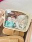 Swim Clear XL - Clear w/ Beige Rolled Patches