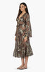 Gold Zebra Print Cover Up Dress