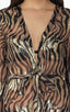 Gold Zebra Print Cover Up Dress