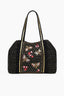 Tote negro con adorno de abeja