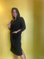 Hooded Black Dress