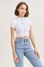 Zip UP Crop Top