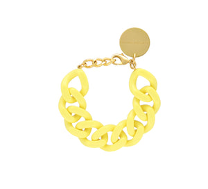 Yellow Flat Chain Bracelet