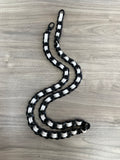 White Leather Chain Belt