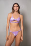 Bikini Nudo Flores Morado