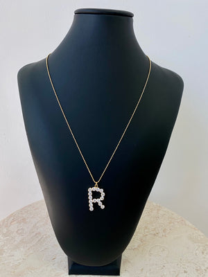 
            
                Load image into Gallery viewer, Rhinestone Initial Necklaces
            
        