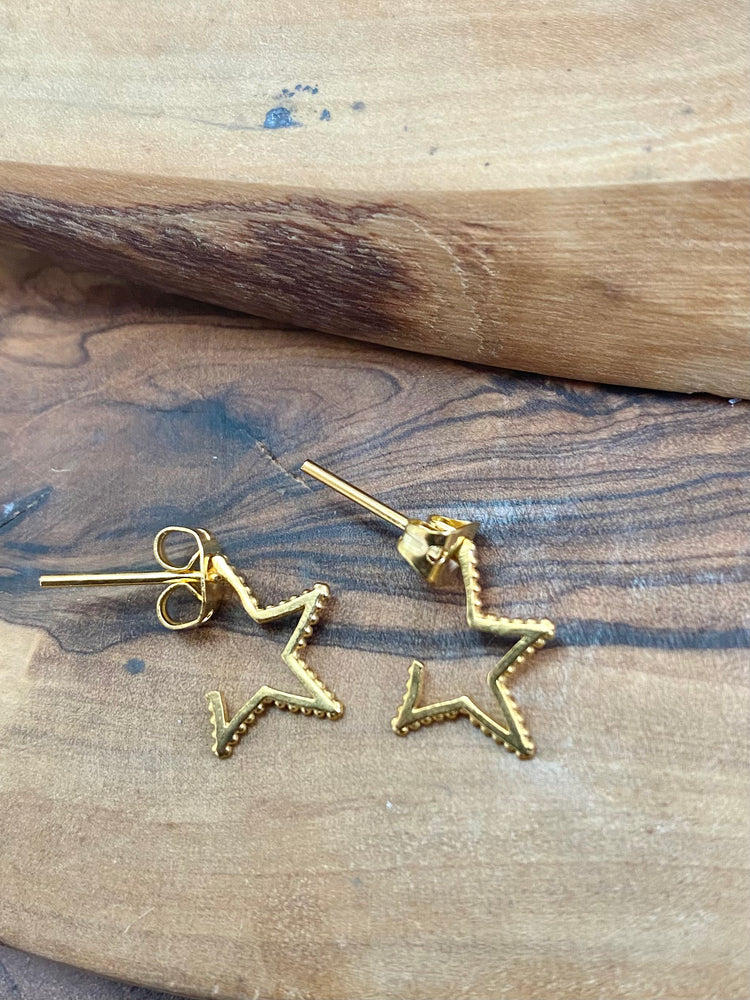 Gold Stars Earrings