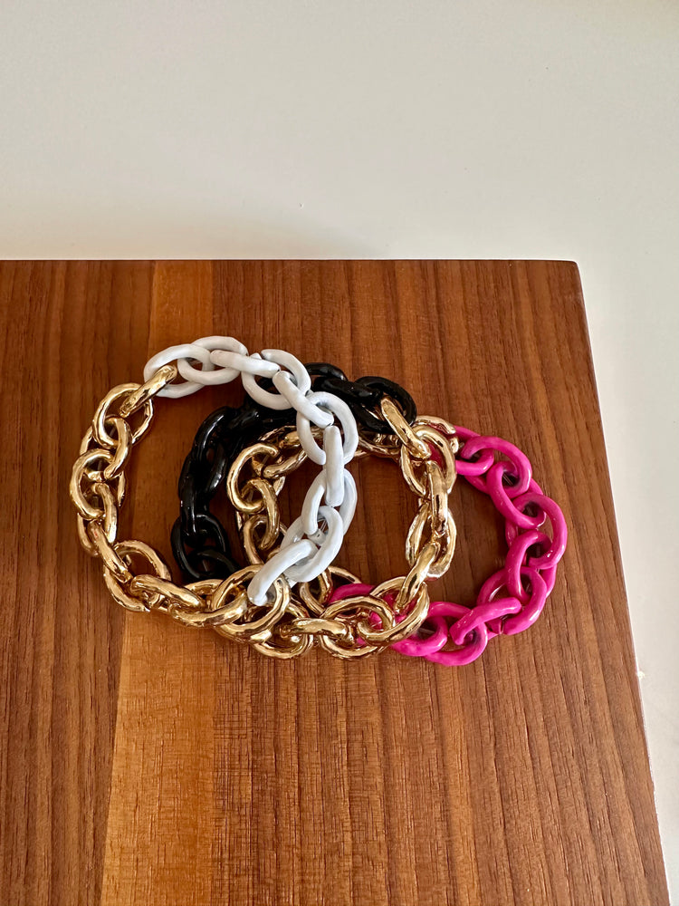 
            
                Load image into Gallery viewer, Two Tone Links Bracelet
            
        