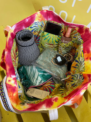 
            
                Load image into Gallery viewer, Bird Paradise Tie Dye Tote
            
        
