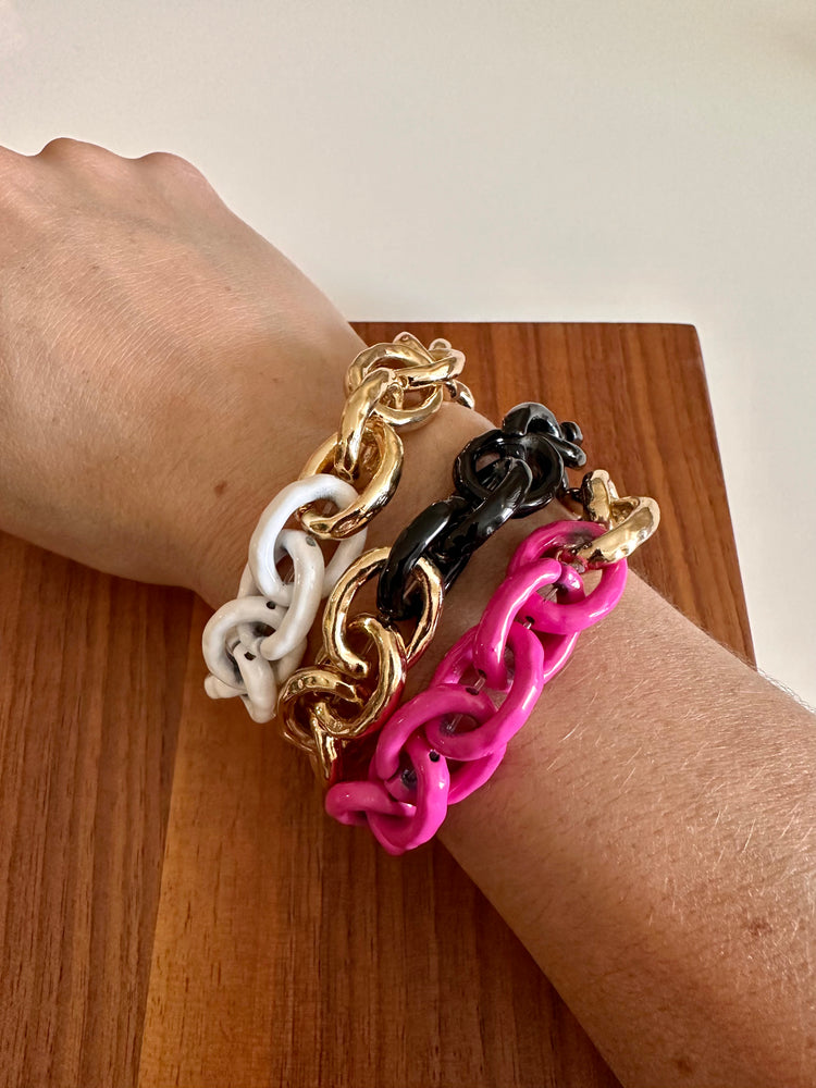 
            
                Load image into Gallery viewer, Two Tone Links Bracelet
            
        