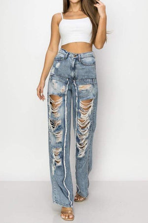 
            
                Load image into Gallery viewer, Baggy Distressed Jeans
            
        