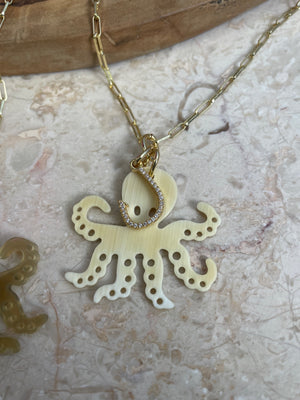 Octopus Charm Necklace